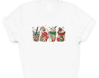 Christmas Coffee T-and Kids Tshirt: Latte Lover Xmas Tee