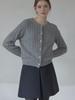 Nonlocal Wool Pleats Mini Skirt - Charcoal