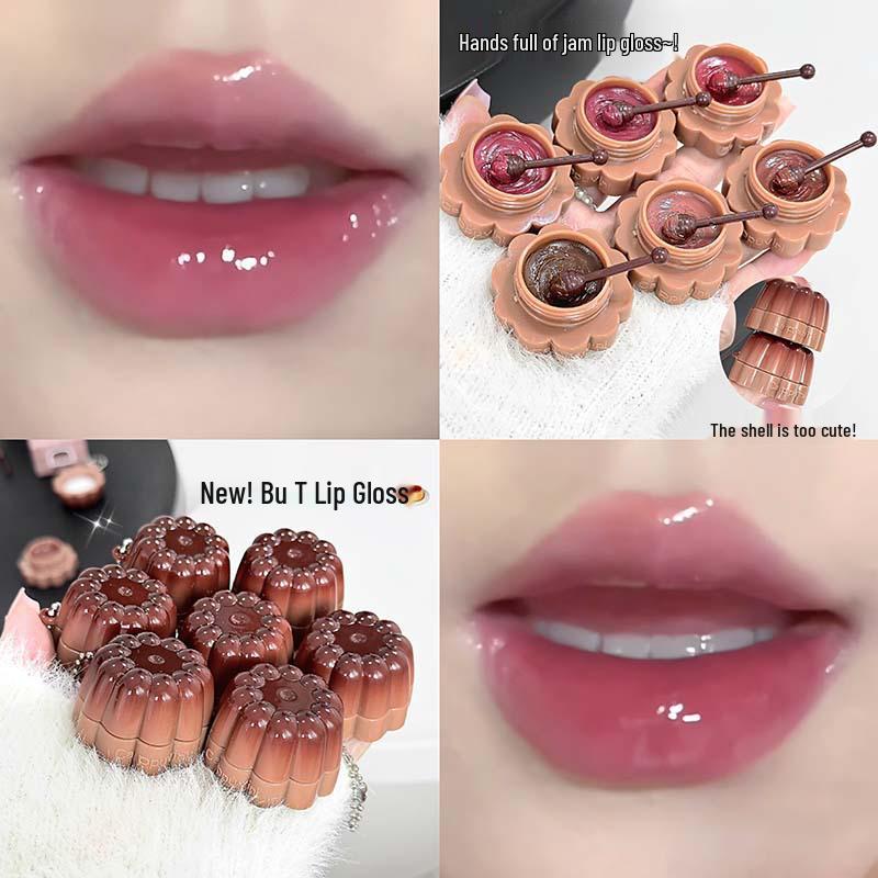CAPPUVINI Moisturizing Lip Glaze: Jelly Pudding Texture for Plump Watery Color Lips.