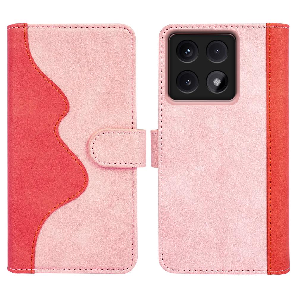For Xiaomi 14T Pro Wallet Case Leather Phone Cover Splicing Color