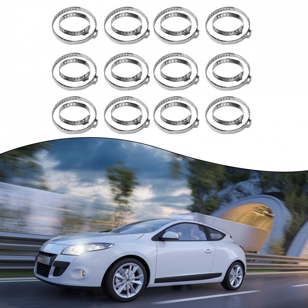 24pcs CV Boot Clamp 8mm Width Adjustable Axle Clip Drive Shaft