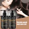 Keratin Shampoo and Conditioner and Spray Set, Shampoo & Conditioner Set Nourishing & Moisturizing Formula for Dry Damaged Curly Straight or Color Tre
