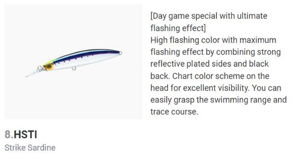 Yo Zuri Duel Hardcore Bullet Fast 100 Mm Sinking Lure F1242-HSTI (7468)