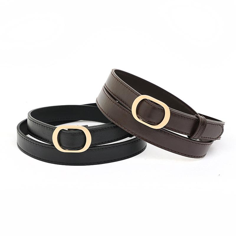 Wide Belt for Women Versatile Brown Ins Trendy Trousers Jeans Women Trousers Belt Decorative Small Fragrance Style Versatile Style