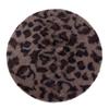 Autumn Winter Hats Leopard Print Rabbit Fur Beret Women's Fashion Bud Hat Retro Painter Hat