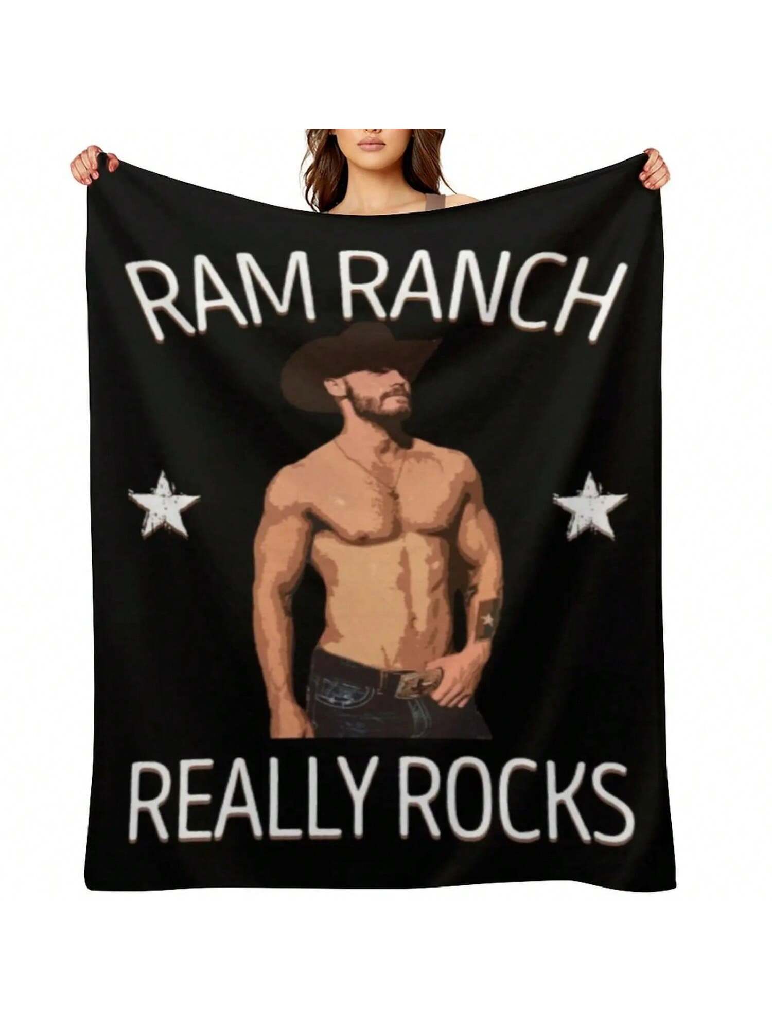 Ram Ranch T-ShirtRam Ranch Really Rocks Throw Blanket Cute Funny Gift Bed Blankets S разноцветный