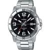 Casio Standard Analog Quartz Men's Watch MTP-VD01D-1BV Metal Band Black Imported Model