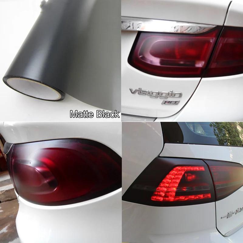 Yellow Car Light Headlight Taillight Tint Vinyl Lamp Film Sticker Sheet Color-Change Smoke Matt Rear Fog Sticker