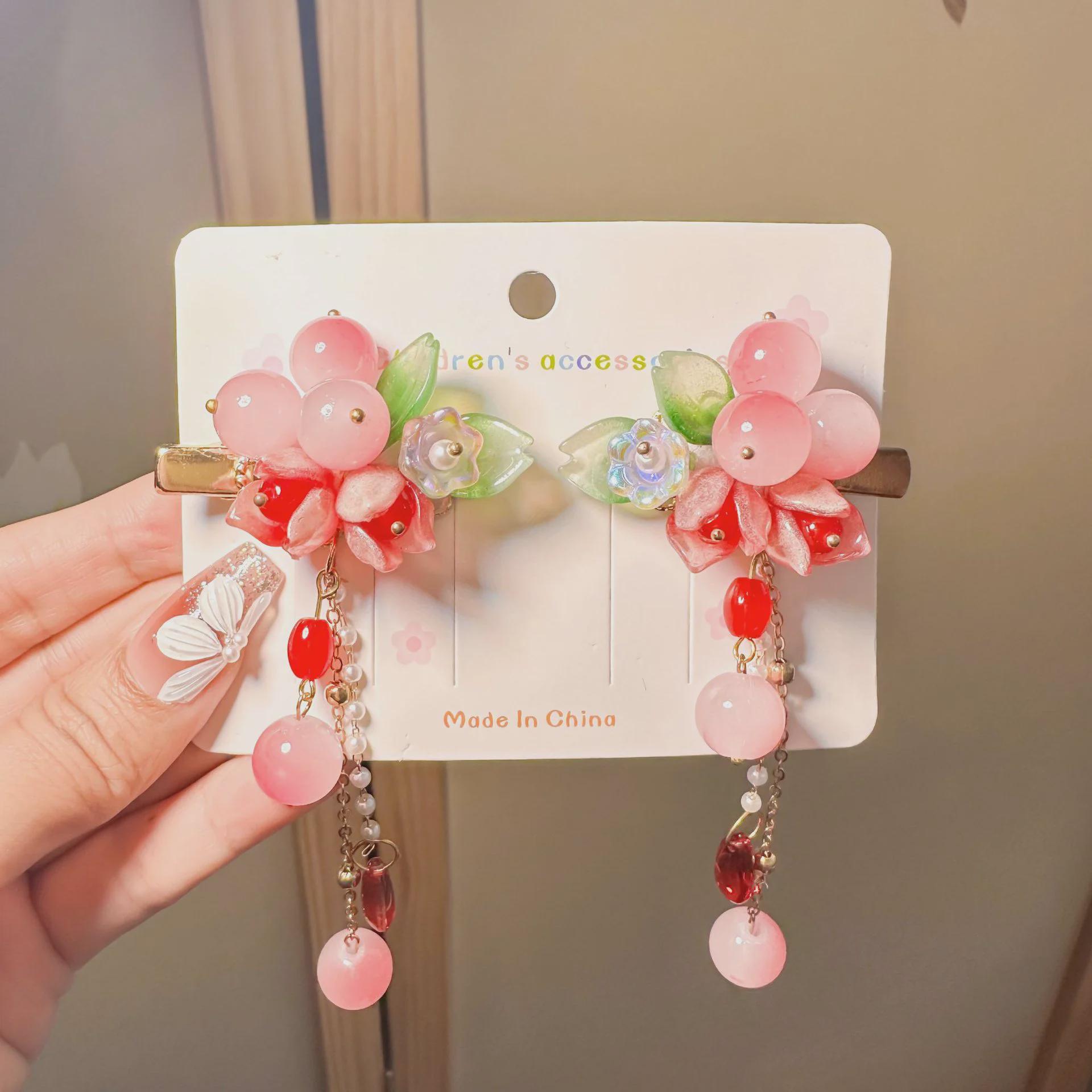 

Набор шпилек для волос в китайском стиле Ханьфу для девочек - аксессуары в виде феи-кисточки