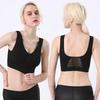 No steel ring vertical mesh large size underwear women's sports yoga fitness sleep bra vest type gathering underwear women