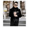 Men Loose Warm Winter Faux Mink Fur Pu Leather Jacket Coat