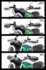 ZETA RACING Sonic Handguard PC Protector Forged Lever Dirtfreak G6316 Z900RS/Z650RS Kit, Smoke, Handguards, Guards,