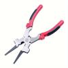 8-inch Electric Welding Auxiliary Protective Pliers Carbon Steel Gas Welding Long Nose Clamping Pliers Multi-function Impact Cut