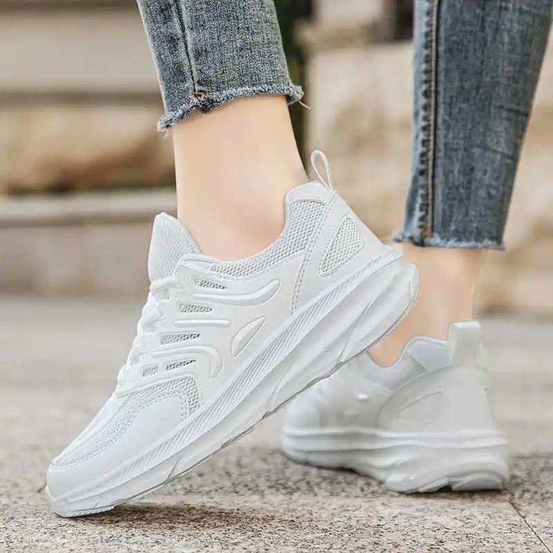 High Sole Plateforme Tenis Verdes Woven Ergonomic Sneakers Woman Shoes Blue Sport 2025summer Stylish Sunny Super Brand