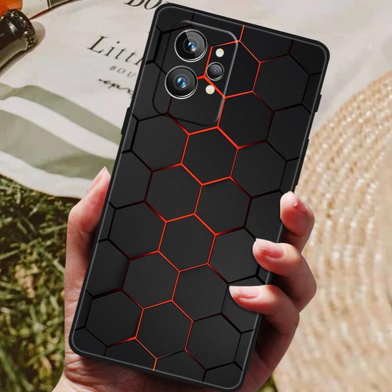 Funda para Realme GT2 Pro 5G TPU Parachoques Negro Silicona Protectora Funda para Realme GT 2 Pro Funda de Teléfono GT2 Pro 2PRO 2022 Capas