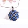 Light Luxury Real Gemstone Natural Blue Kyanite Pendant Necklace 925 Silver Fine Jewelry Elegant and Noble Gift for Women