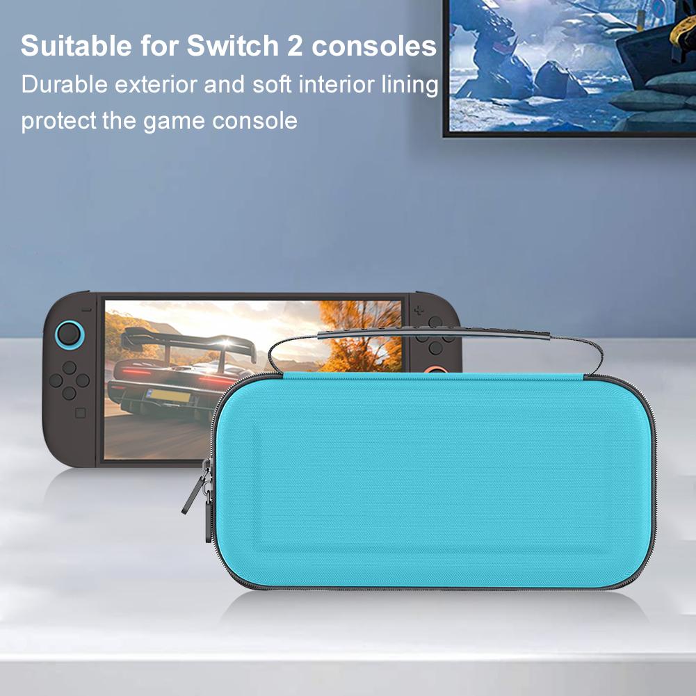 Portable Storage Bag For Nintendo Switch 2 Waterproof Case Hard Shell For NS 2 Console Carrying Case with 12 Game Cartridge Slot