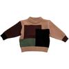 Boys' Winter Colorblocked Knit Sweater Long Sleeve Pullover Convenience Sports Tops
