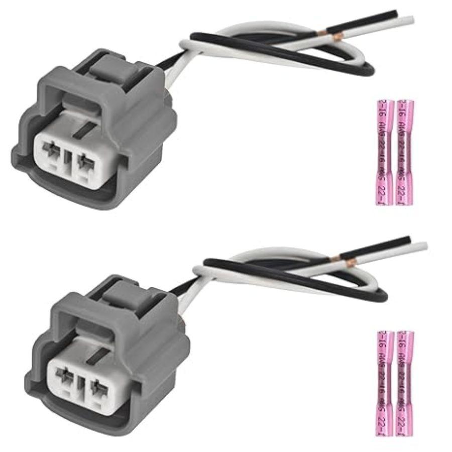 2PCS Turn Signal Light Female Connector Pigtail - Replaces OE #90980-11019