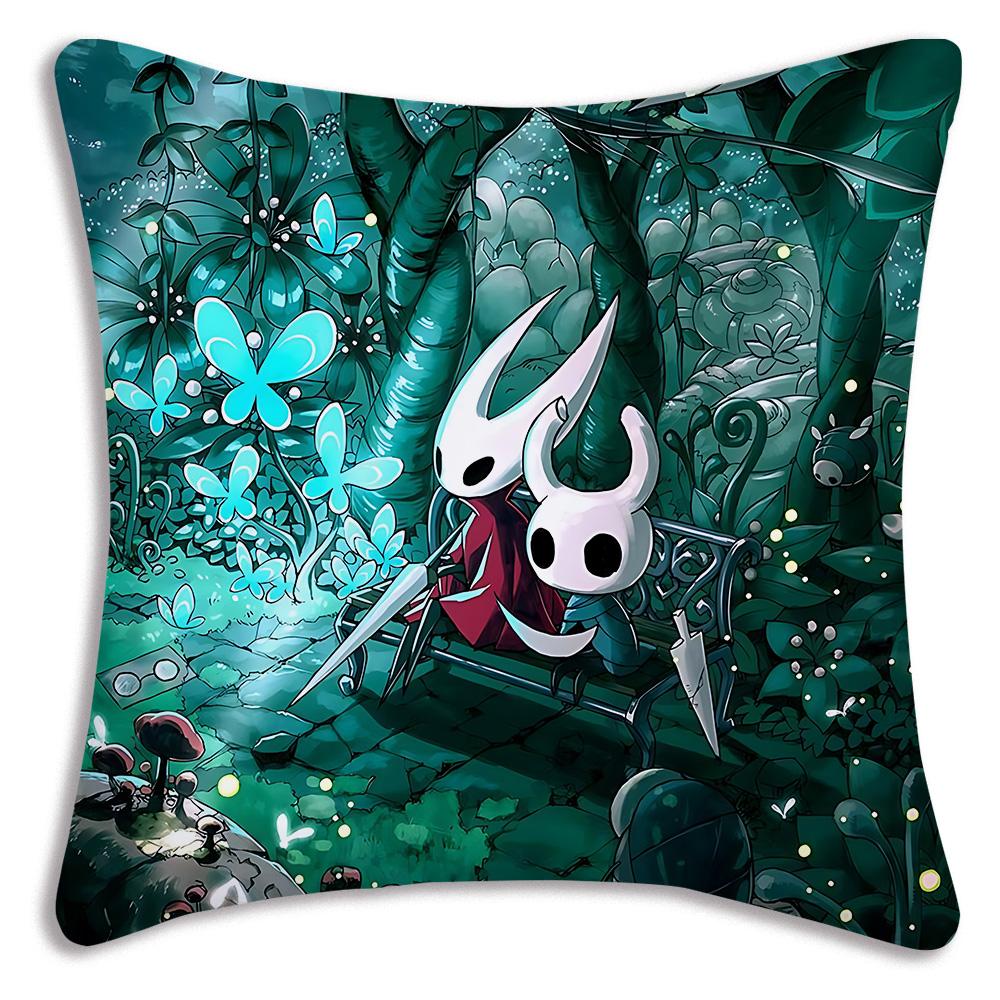 For Hollow k-knight the knights Pillow Covers Cartoon Sofa Decorative Home Double-sided Printing Short Plush Cute Cushion Cover