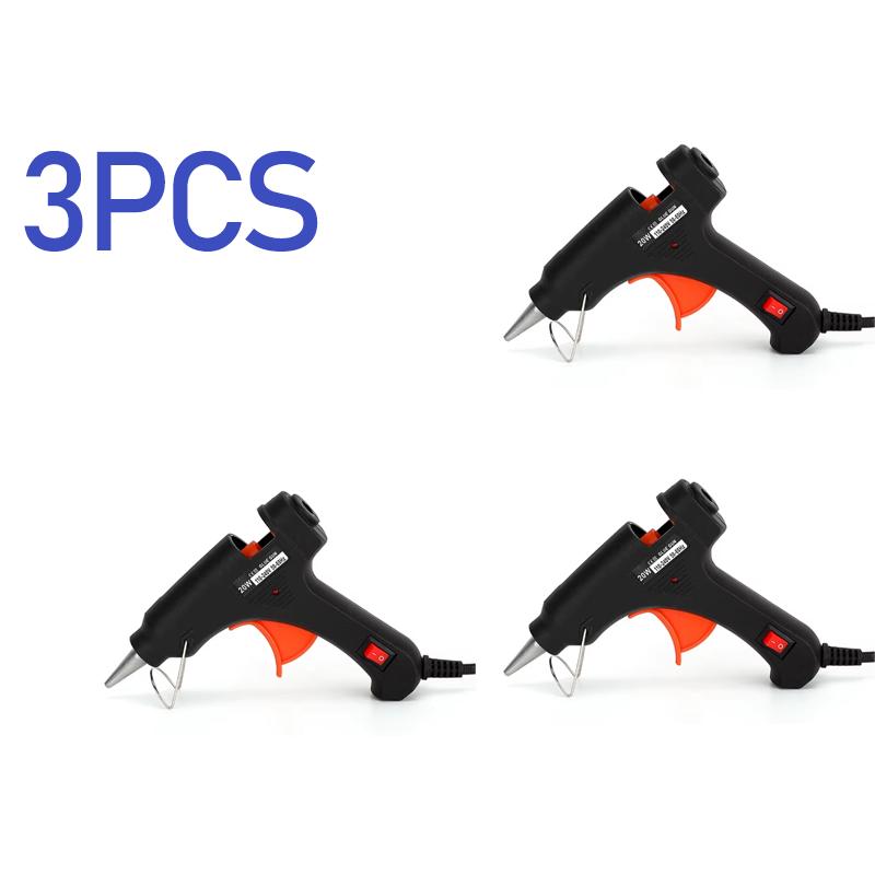 3/1PCS Hot Melt Glue Gun20W Hot Melt Glue Gun Using Glue Stick for DIY Handicrafts, Arts and Crafts, Christmas Gifts, Quick Home