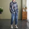 Women Casual Loose Long Sleeve Printed Fashion Shirt Slimming Daily Base Top