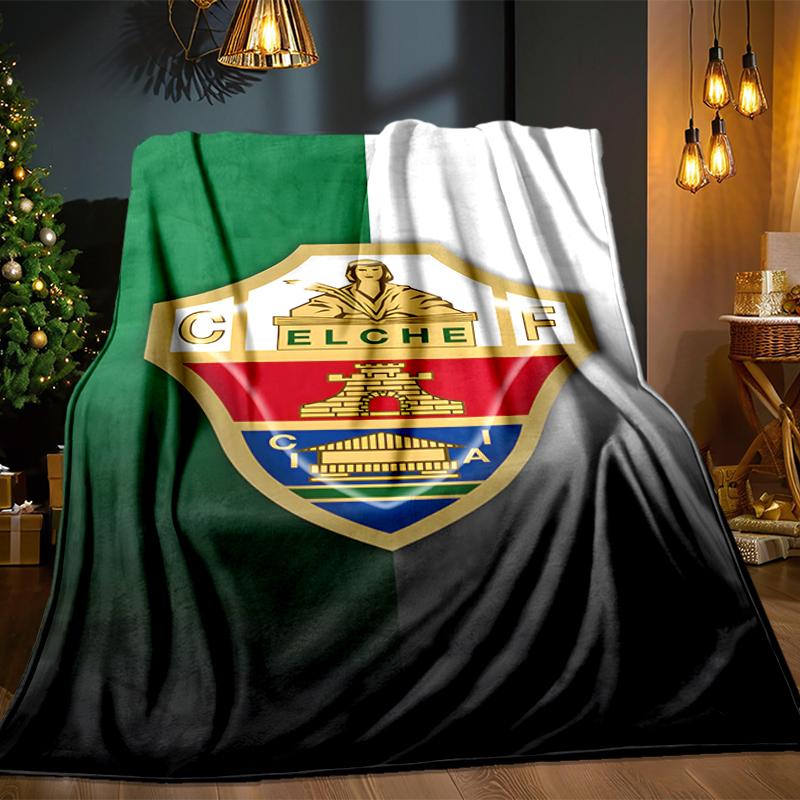 Football Elche Crest Design Blanket Lightweight Ideal Bedding Blanket Perfect for Travel, Camping, Living Rooms, Offices, Sofas, Fan Christmas gift