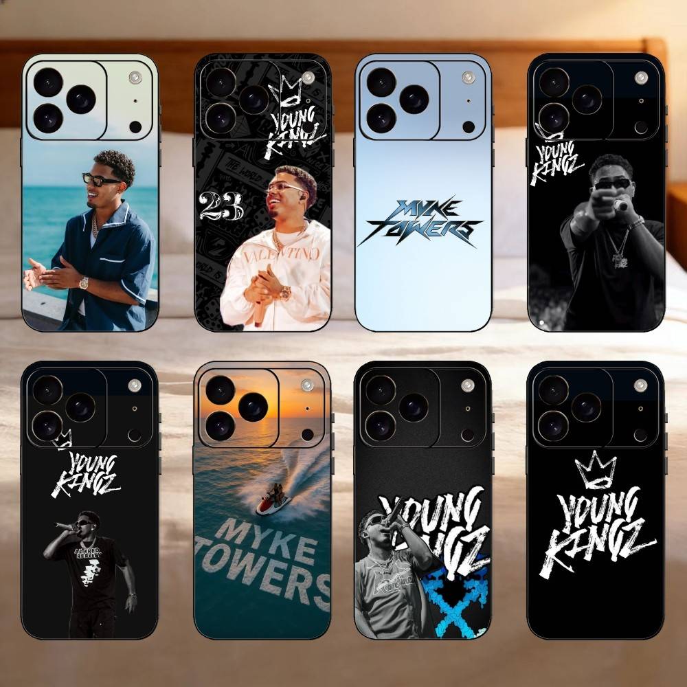 Singer M-Myke TowerS Phone Case Silicone black Soft For IPhone 17,16,15,14,13,12,11,SE,Plus Pro Max