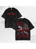 Unisexs Washed Streetwear Brand  Cotton TShirt Iron Lung Graphic and Text Design Casual Outdoor Wear  Streetwear