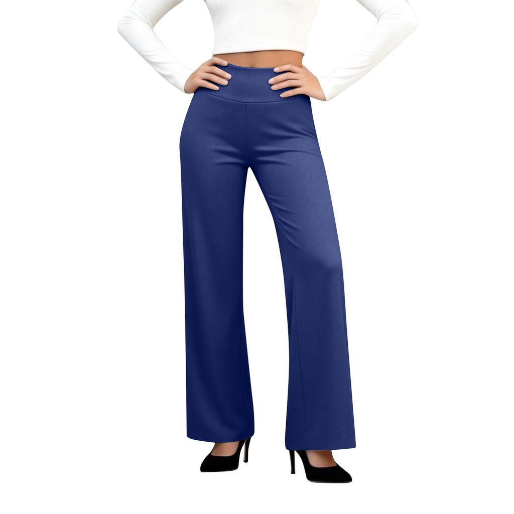Women's high-waisted yoga pants, work pants, stretchy business-casual trousers