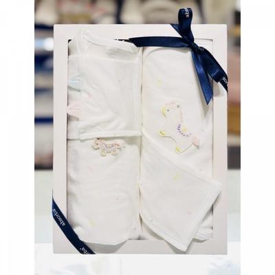 26 S S Pregnancy Gift Baby bodySuit + Swaddle Set A1a10112 A1a10906 Ivory