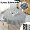 Round Tablecloth 47/59/39 Inch Linen Dining Room Table Cover Washable Table Cloth Decorative Table Cover for Indoor and Outdoor