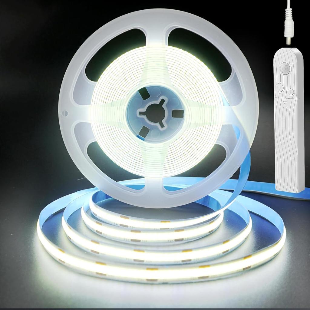 Xiaomi 5V LED COB Light Strip with Motion Sensor Powered by Battery Or USB Cable for Cabinet Wardrobe Liner Lighting