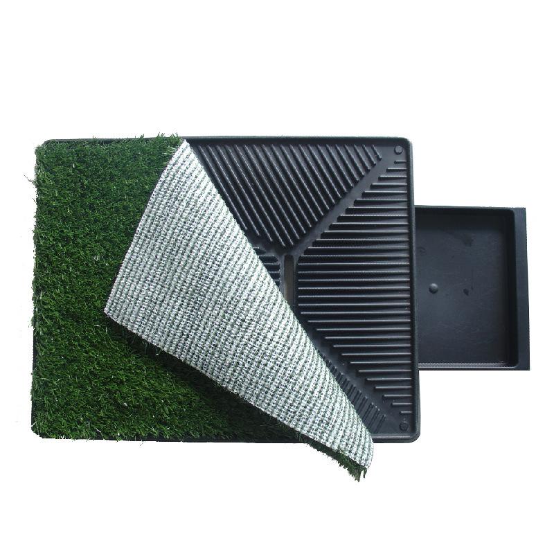 Pet Dog Toilet with Washable Artificial Grass Lawn