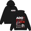 Ado 2025 World Tour Hibana Tops Men's Women Clothing Fashion Harajuku Streetwear Cotton Casual Oversized Couple Punk Streetwears