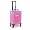 Rolling Makeup Case Sturdy-Structure Trolley with Wheels Manicure Tool