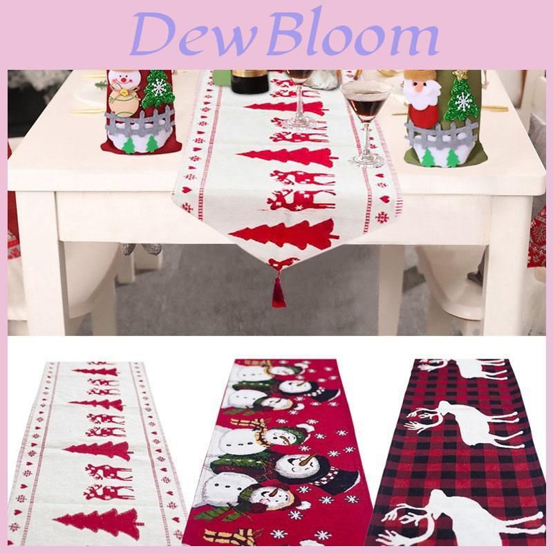 Elegant Christmas Table Runner Flag For Stylish Home Decoration And Festive Cheer