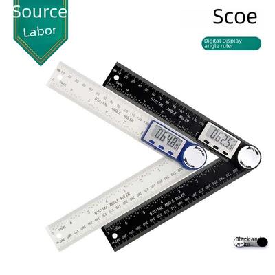 Digitaler Winkelmesser: ABS-Kunststoff, Multifunktion, 360-Grad-Winkelmessung für die Holzbearbeitung.