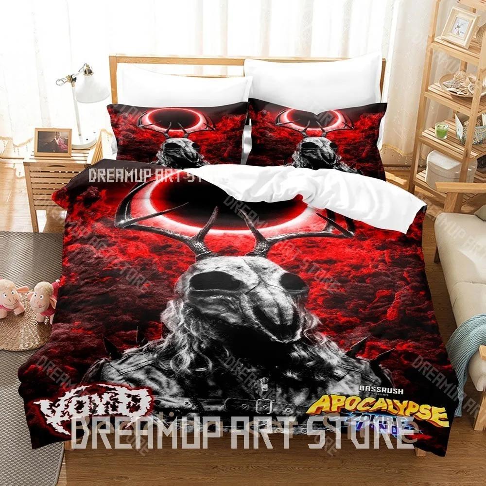 3D Print Svdden Death Bedding Set Single Twin Full Queen King Size Bed Set Adult Bedroom Duvetcover Sets Anime Bed Sheet Se