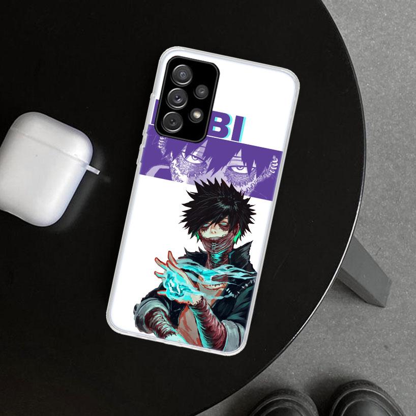 MHA Dabi Bnha Phone Case Cover for Samsung Galaxy A12 A22 A32 A52 A72 A02S A51 A50S A31 A20S A10S Note 20 Ultra 10 Plus Galaxy A