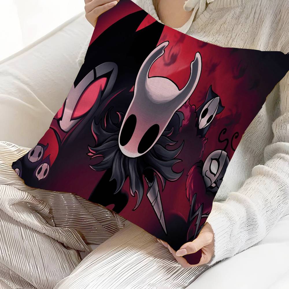 Anime H-Hollow K-Knight Kudde Gåva Hemmakontor Dekoration Sovrum Soffa Bil Kuddfodral 45x45