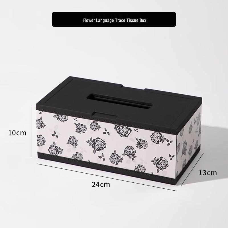 

Elegant Floral Desktop Tissue Box