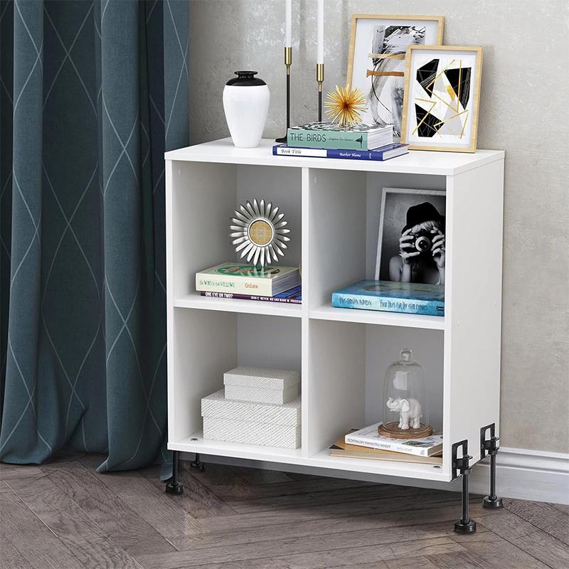 4 szt. Regulowane nóżki poziomujące, wytrzymałe nóżki poziomujące do mebli, nóżki poziomujące do szafek, sof, stołów i krzeseł, zestaw nakrętek z gwintem T, czarny