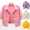 Spring and Autumn  Women Short Outer Wear All-match Three-quarter Sleeve Denim Jacket Thin Jacket Student Jacket