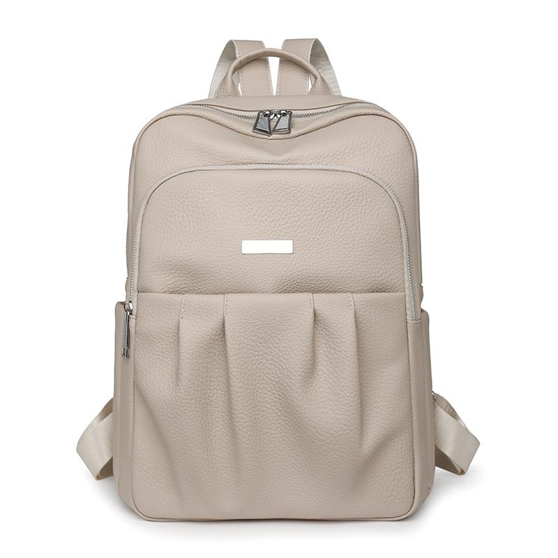 Women's Commuter Backpack Soft Leather Large Capacity Backpack