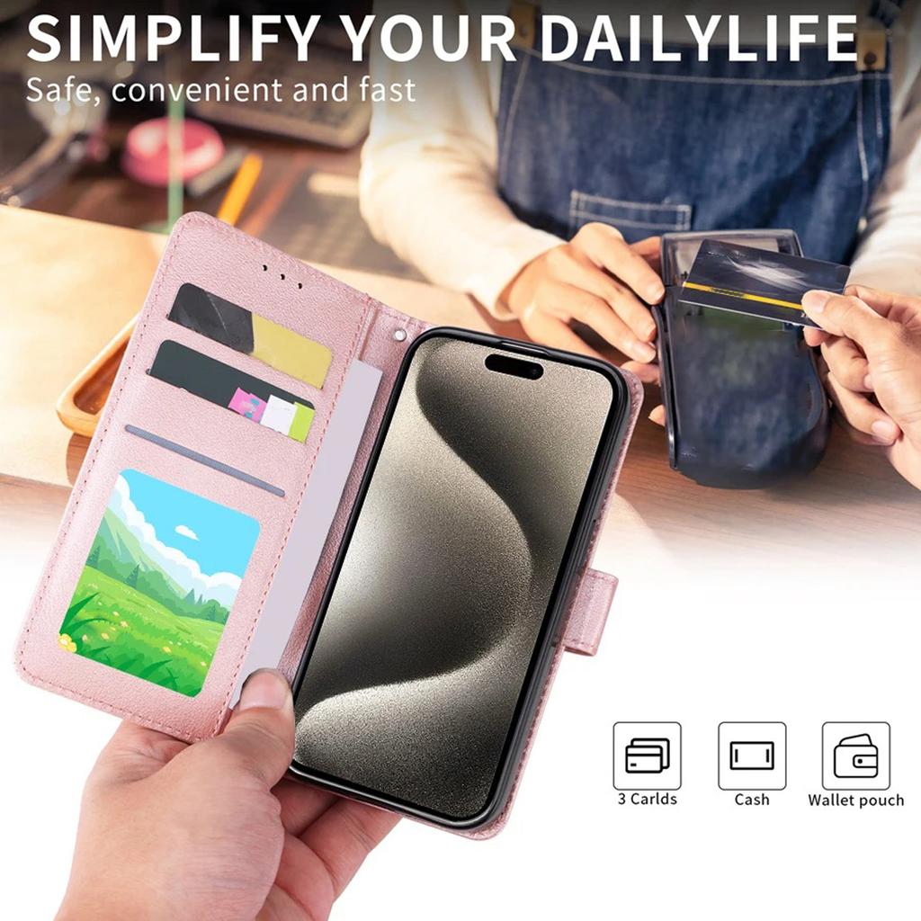 Magnetic Wallet Card Slot Photo Frame Kickstand Flip Leather Case For iPhone 15 Pro Max 14 Plus 13 12 11 XS XR SE 2022 8 7 Cover