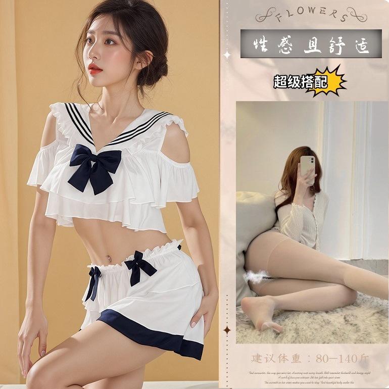 Night Sexy Lingerie Student Suit Two-dimensional Underwear Japanese Bed Speed Attack Jk Female Uniform Butterfly