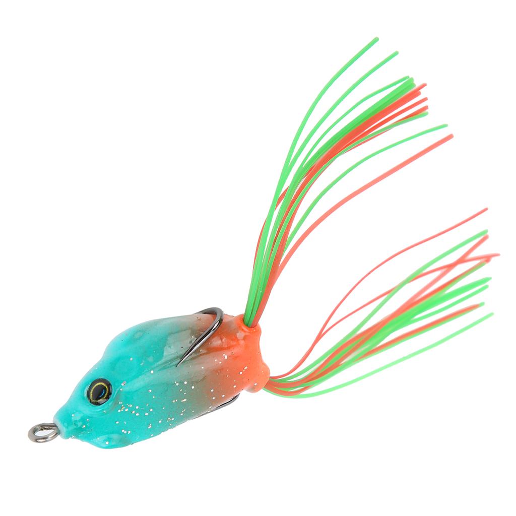 Artificial Fish Snakehead Bait Lifelike Soft Frog Lure Swimbait with Hook and Tail3#