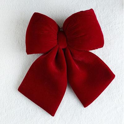 Neuer Flanell Schleifenanhänger DIY Frohe Weihnachten Hängender Weihnachtsbaumschmuck Hochzeitsdeko Große Weihnachtsbaumdekorationen