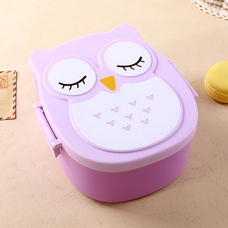 1pc Household Kitchen Plastic Children'S Student Lunch Box Portable Food Container Tableware Bento Box Lunch Box